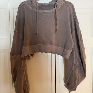 FP Movement by Free People Cropped Hoodie - Brown